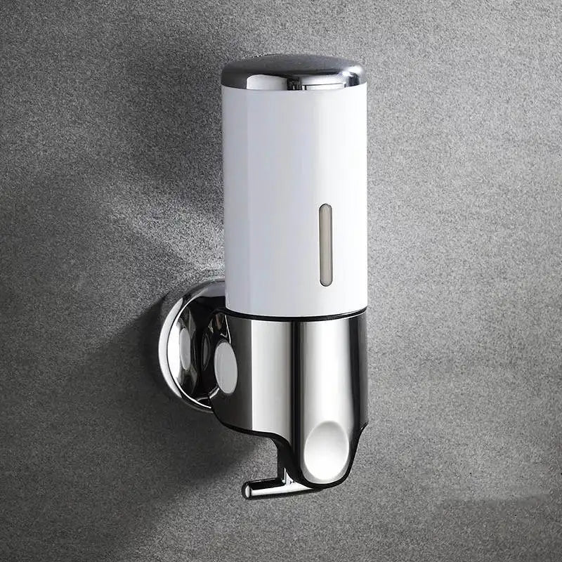 Distributeur De Savon Mural Transparent Avec Finition Dorée