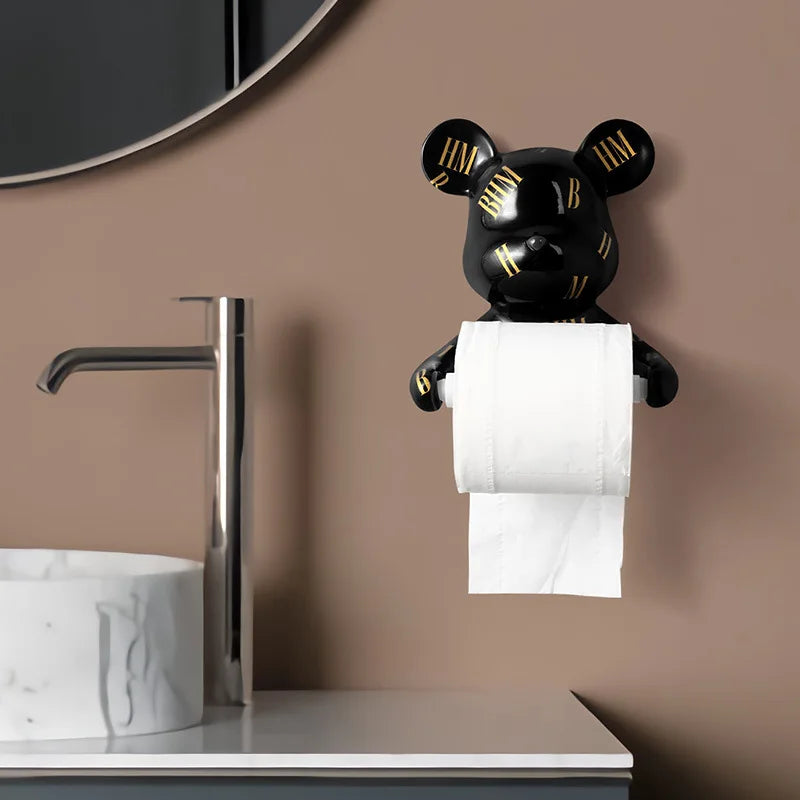 Porte Papier Toilette Original Ours Marron Design