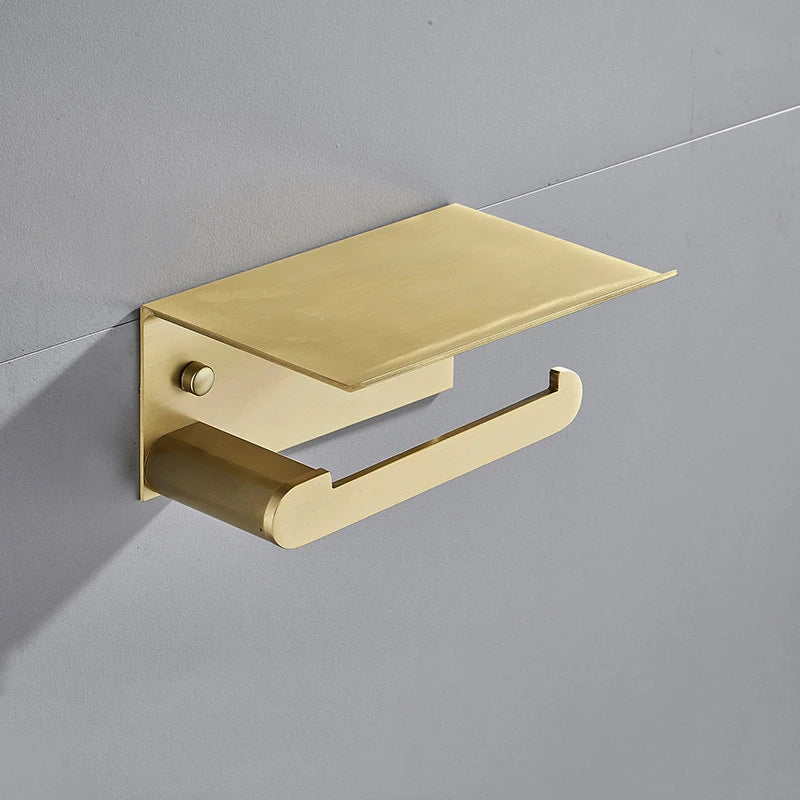 Porte Papier Toilette avec Étagère Design Moderne