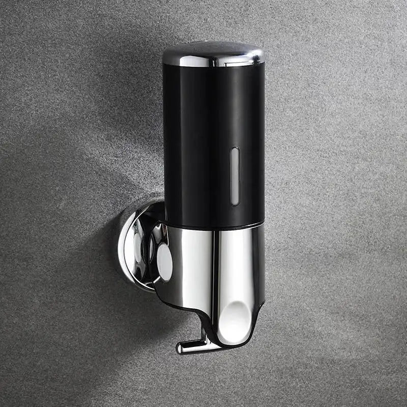Distributeur De Savon Mural Transparent Avec Finition Dorée