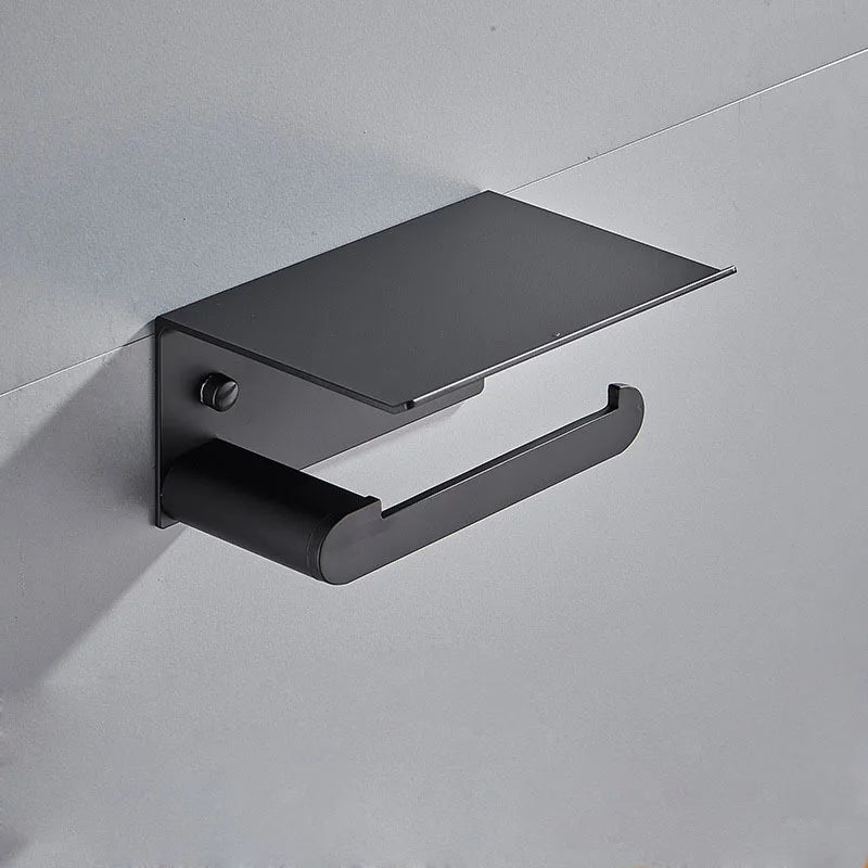 Porte Papier Toilette avec Étagère Design Moderne