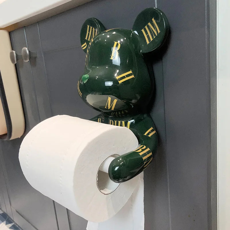 Porte Papier Toilette Original Ours Marron Design