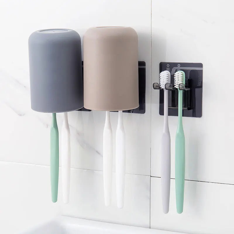 Porte-Brosse À Dents Mural Avec Gobelet Amovible