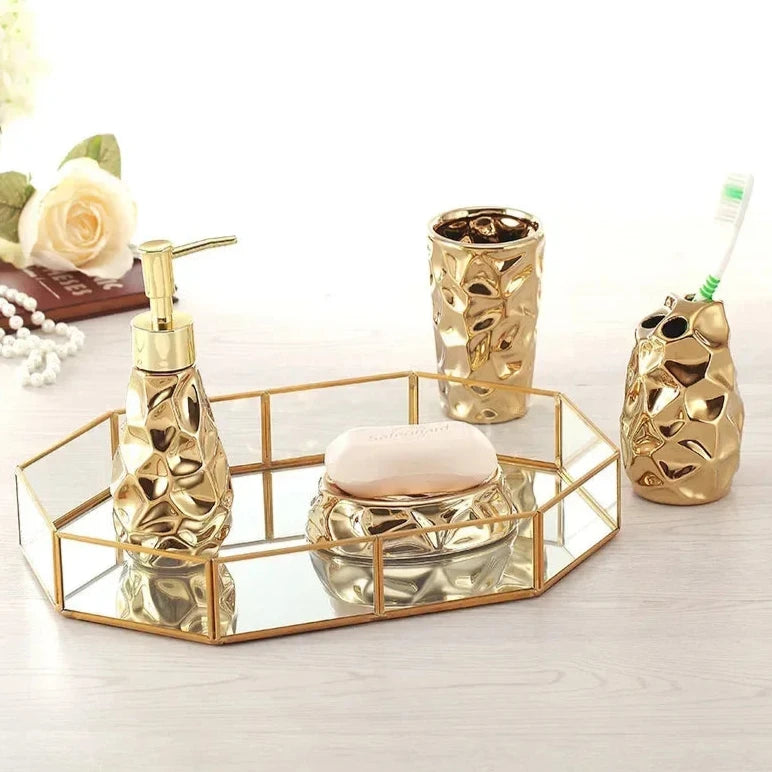 Kit Accessoires Salle de Bain Chic 4 pièces