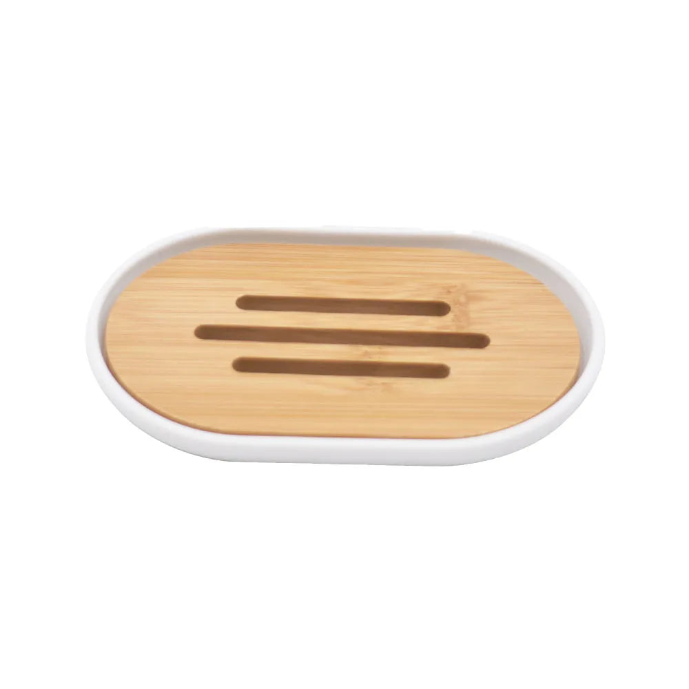 Porte-Savon En Bambou Et Résine Minimaliste