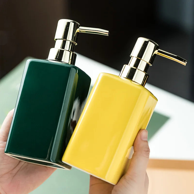 Distributeur De Savon En Céramique Brillante