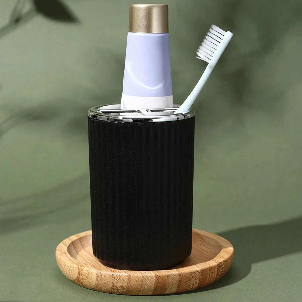 Kit Accessoires De Salle De Bain Noir Mat Avec Distributeur Et Porte-Savon