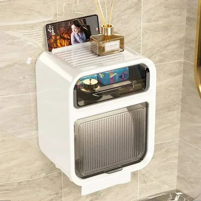 Distributeur Papier Toilette Multifonction Murale Design