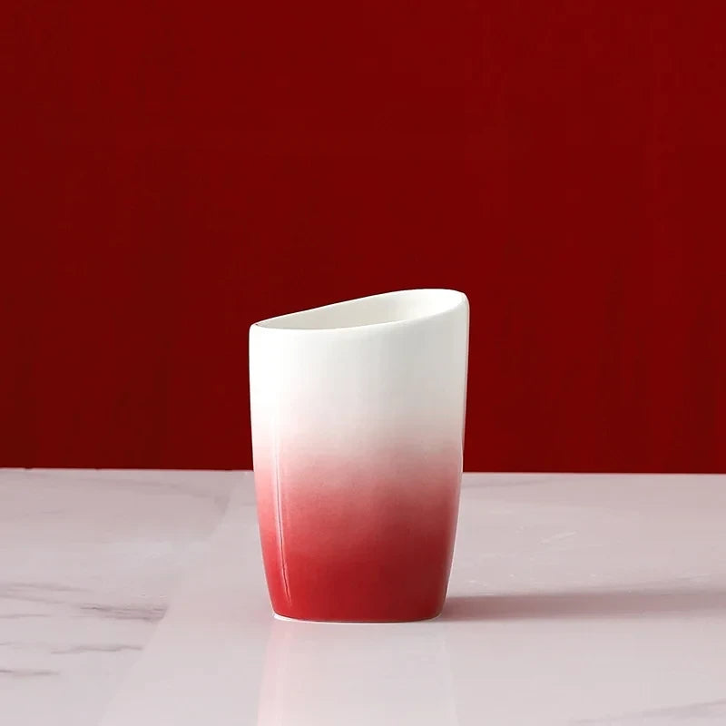 Kit Accessoires Salle de Bain Rouge et Blanc Elégant