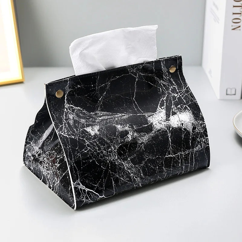 Pochettes À Mouchoirs Design Imitation Marbre Élégantes Et Modernes