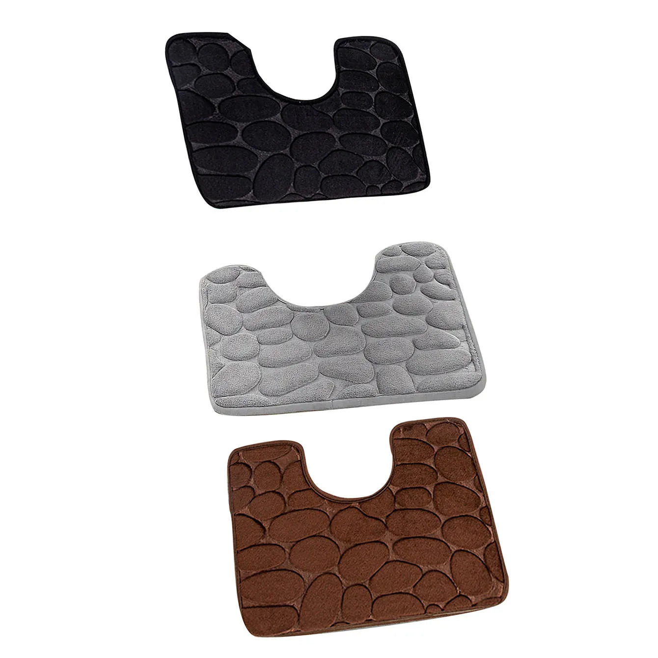 Tapis Pour Toilette Antidérapant Design Galets