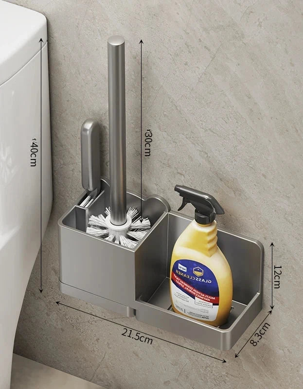 Kit Brosse de Toilette Mural Solo ou 2 en 1