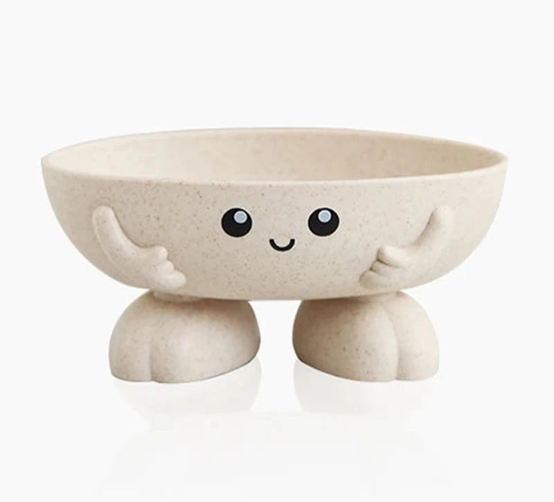 Porte-Savon Mignon En Forme De Bol Avec Pieds Antidérapants