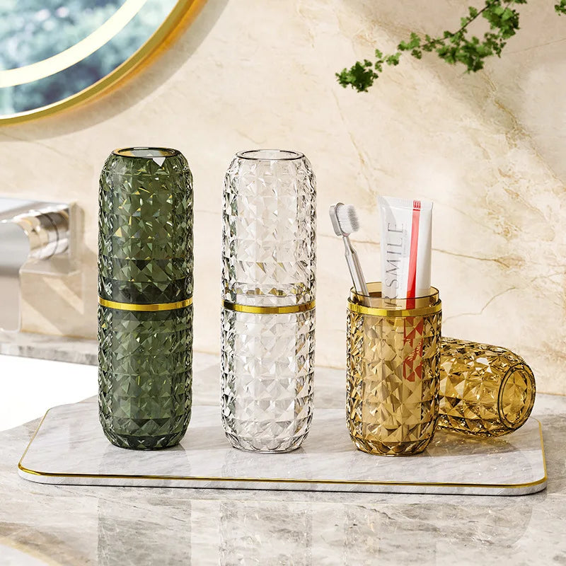Verre A Brosse A Dents Transparent Et Chic