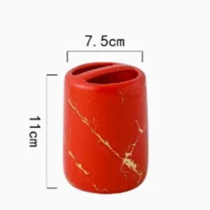Kit Accessoires Salle de Bain Céramique Multi Couleur