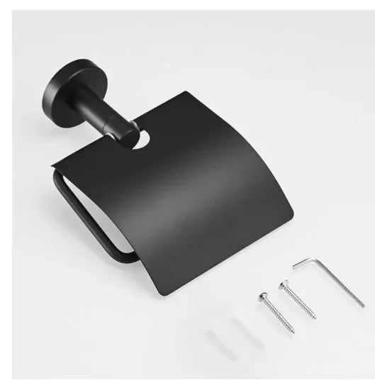 Porte Papier Toilette Avec Couvercle Métal Et Acier Moderne