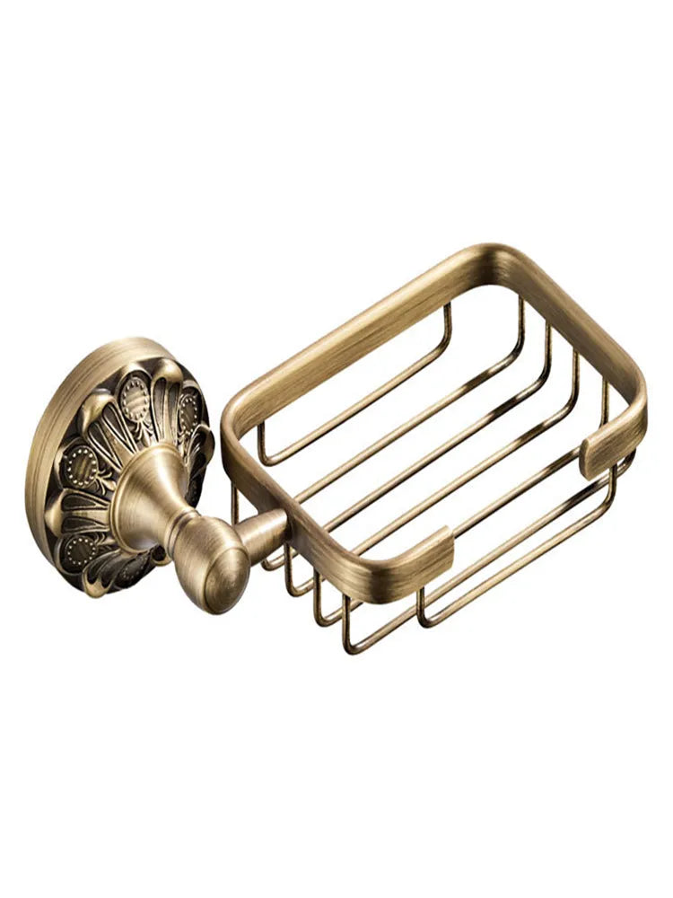 Porte-Savon Mural Vintage En Laiton