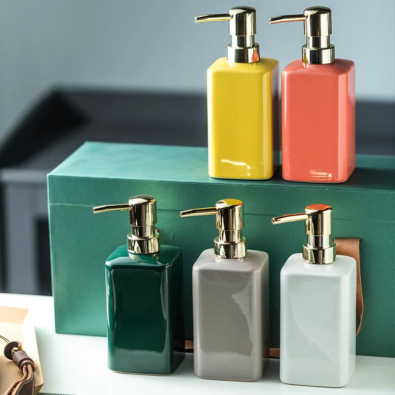 Distributeur De Savon En Céramique Brillante