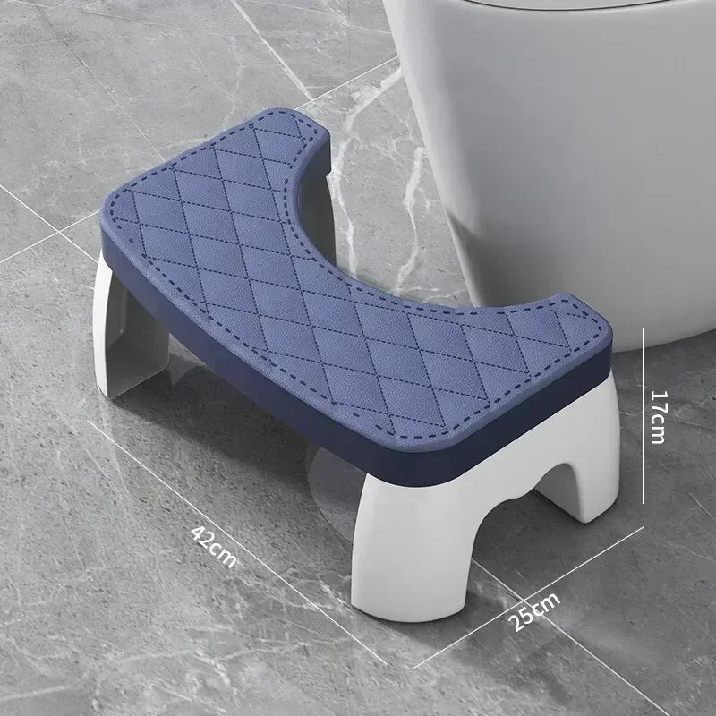 Tabouret Pour Toilette Réglable Ergonomique Avec Coussin Matelassé