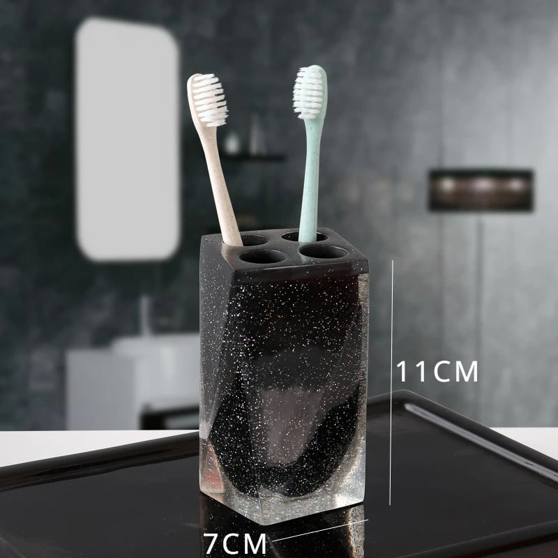 Kit Accessoires Salle de Bain Haut de Gamme Noir