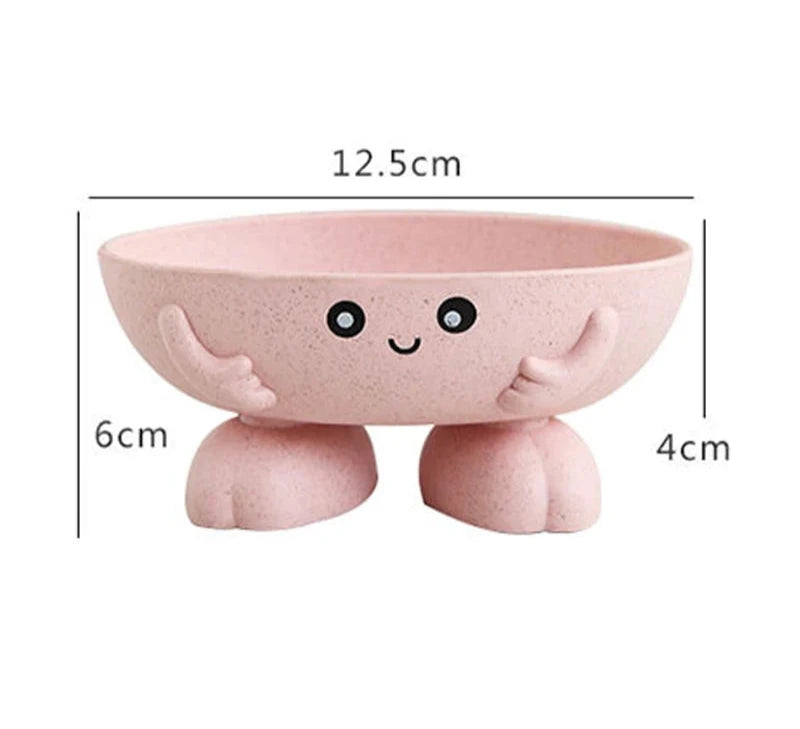 Porte-Savon Mignon En Forme De Bol Avec Pieds Antidérapants