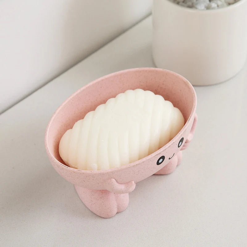 Porte-Savon Mignon En Forme De Bol Avec Pieds Antidérapants