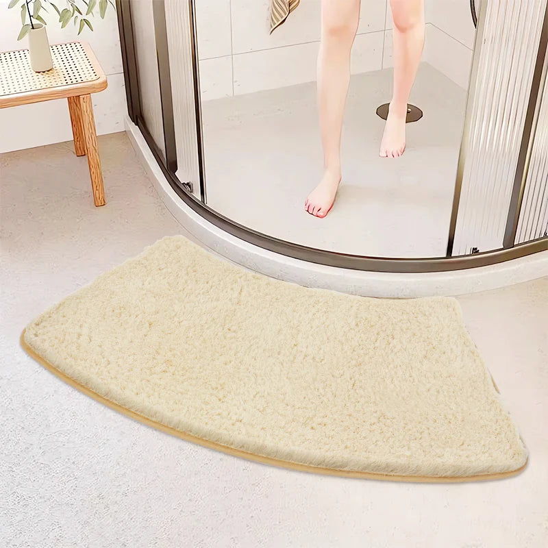 Tapis De Salle De Bain Antidérapant En Forme Arrondie