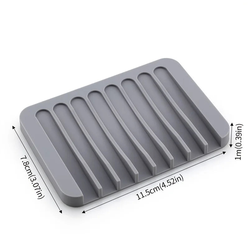 Porte-Savon Antidérapant En Silicone Lot De 2