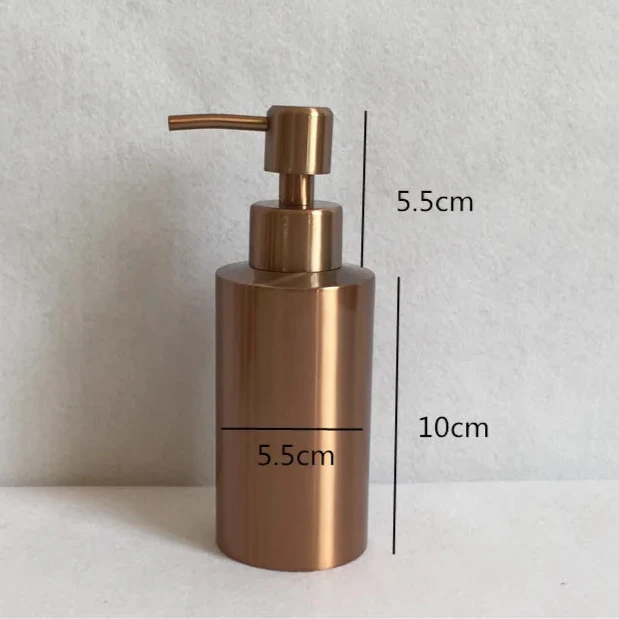 Distributeur De Savon Luxe En Métal Cuivré 250ml/350ml/550ml