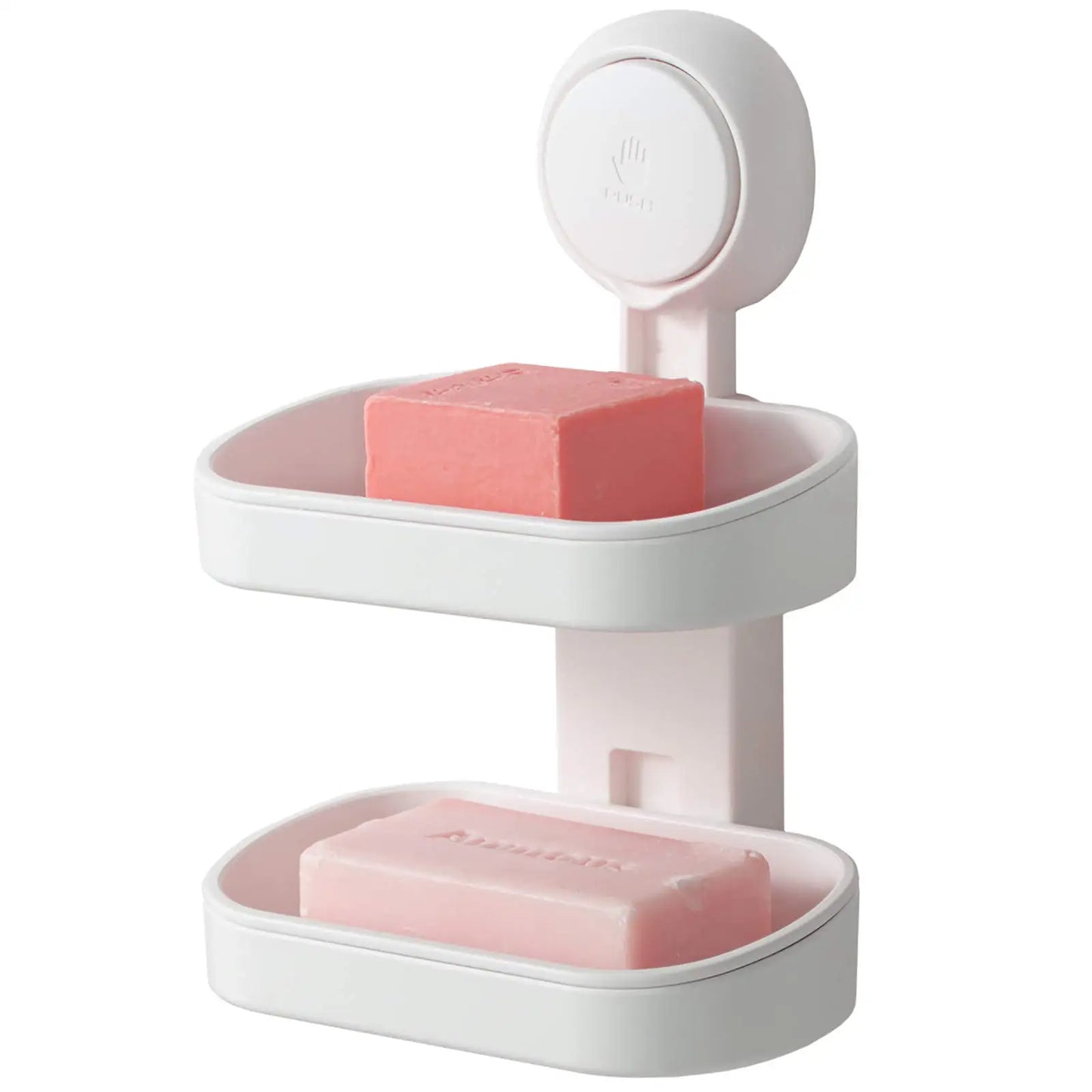 Porte-Savon Double Avec Ventouse Design Et Étanche