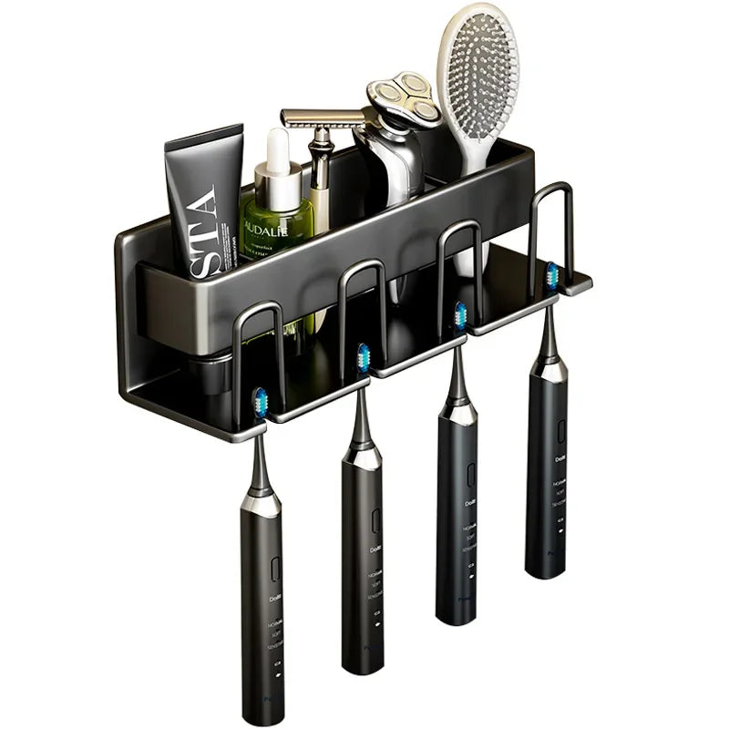 Porte-Brosse À Dents Électrique Mural Multifonction Avec Rangement