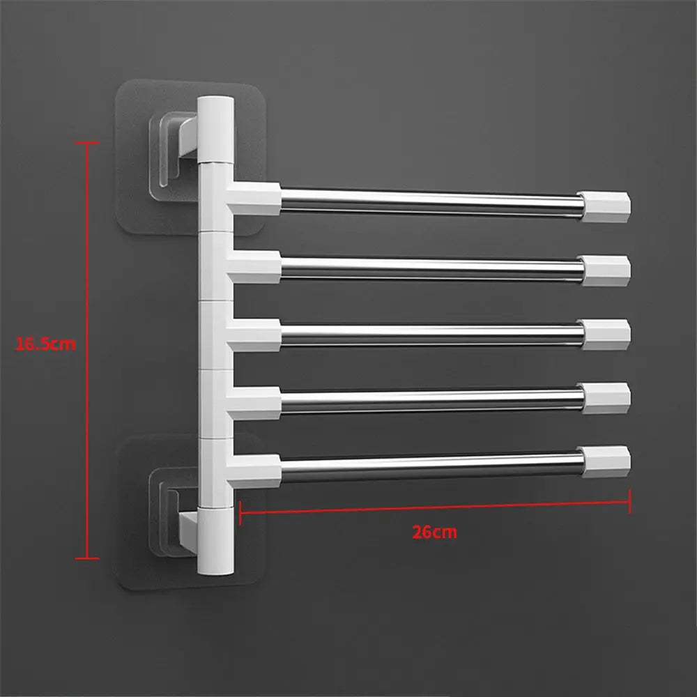 Porte-Serviettes Mural Pour Salle De Bain Rotatif