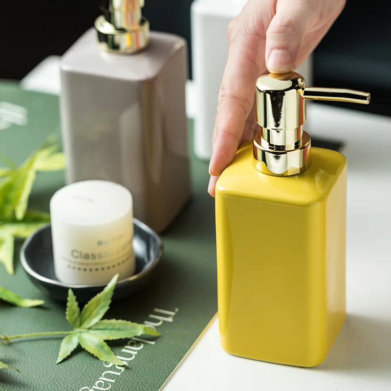 Distributeur De Savon En Céramique Brillante