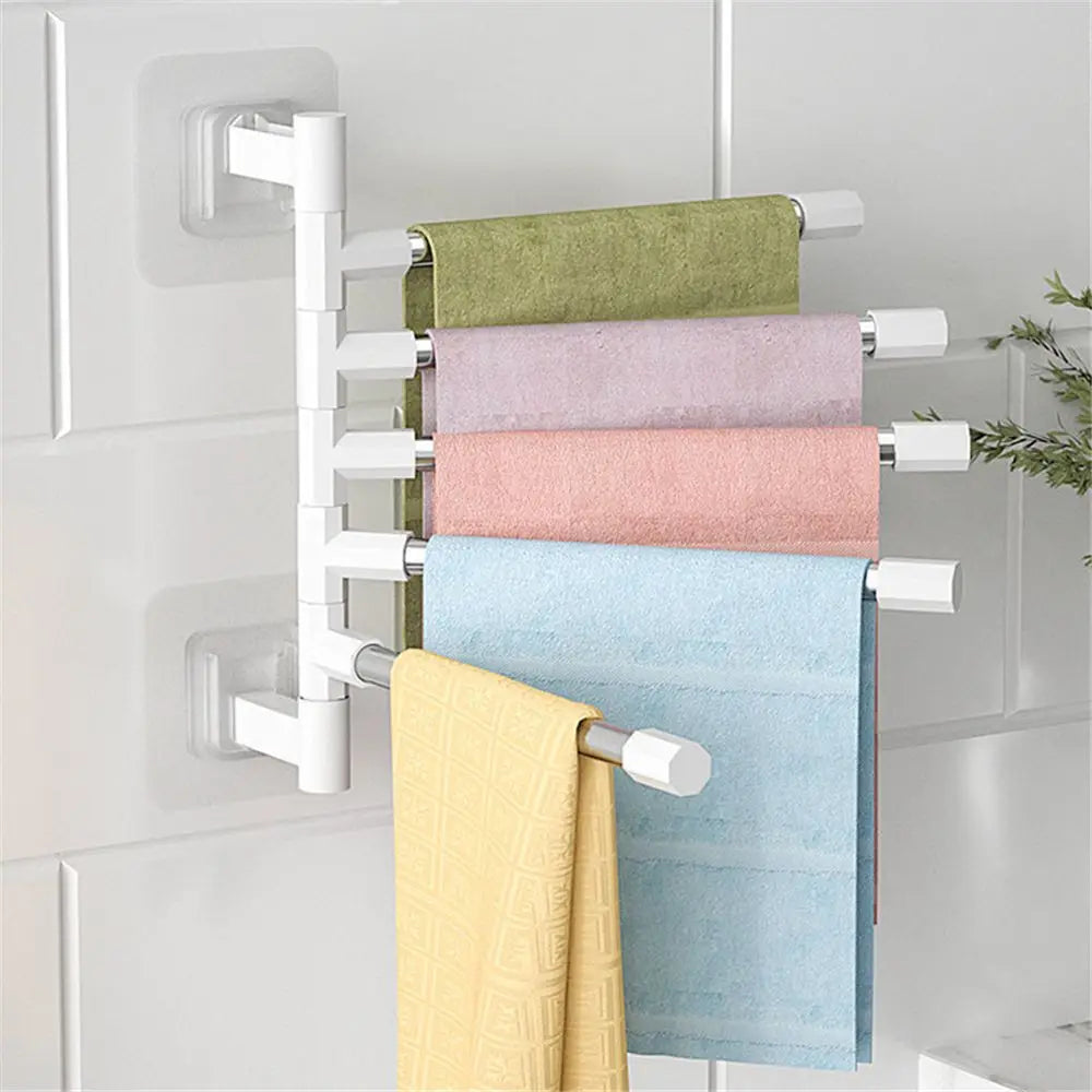 Porte-Serviettes Mural Pour Salle De Bain Rotatif