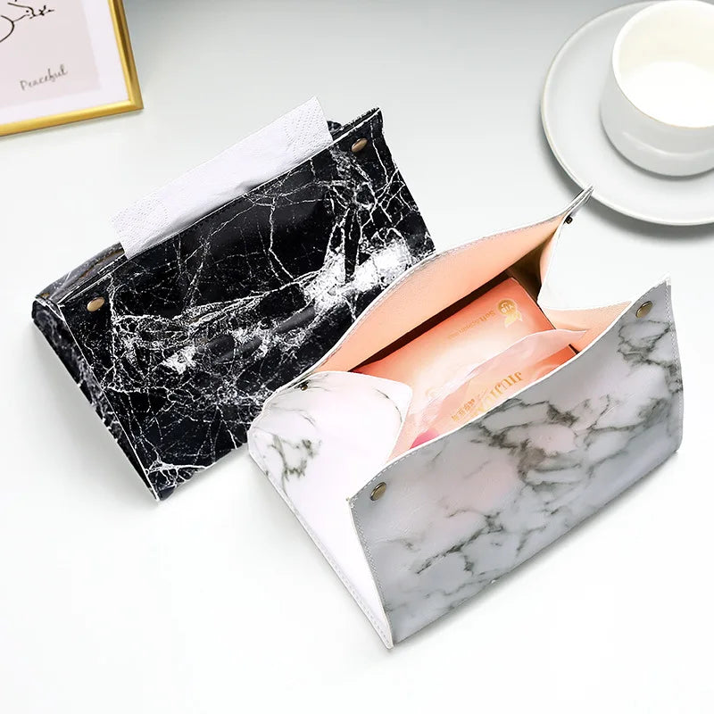 Pochettes À Mouchoirs Design Imitation Marbre Élégantes Et Modernes