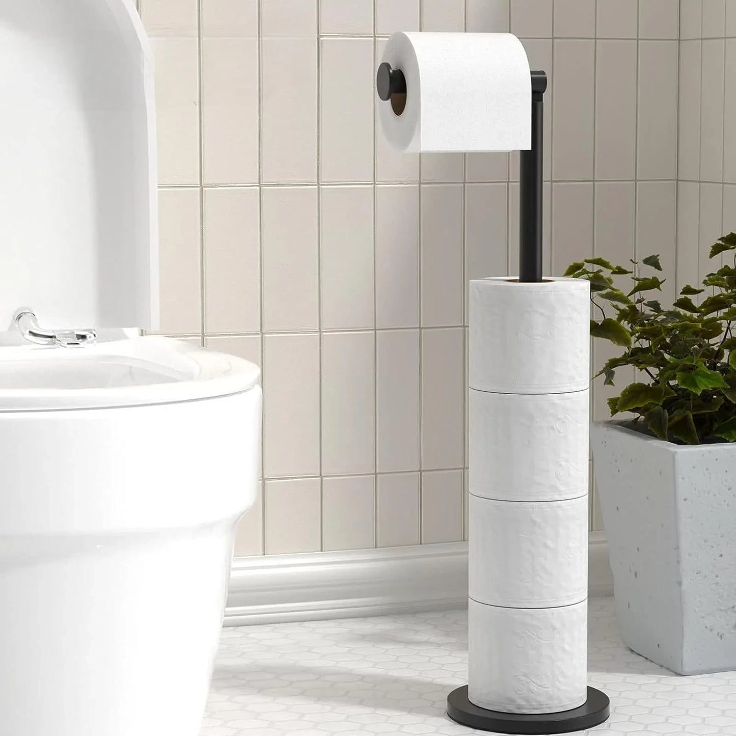 Porte Papier Toilette Sur Pied Design