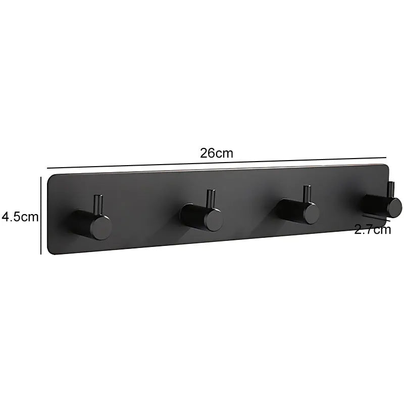 Porte-Manteaux Mural En Acier Inoxydable Autocollant