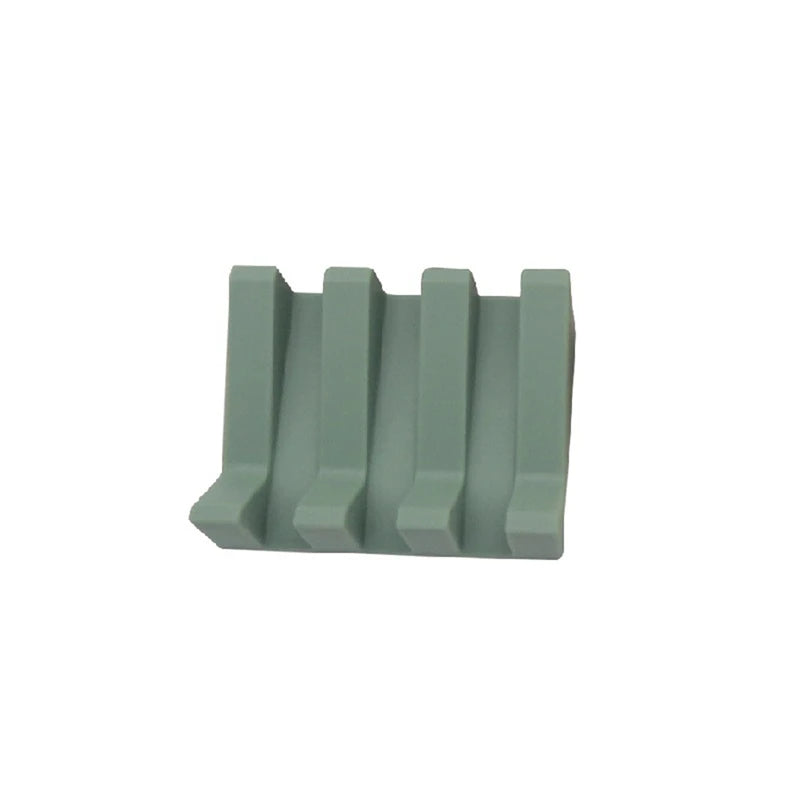 Porte-Savon Durable En Silicone Avec Design Rainuré