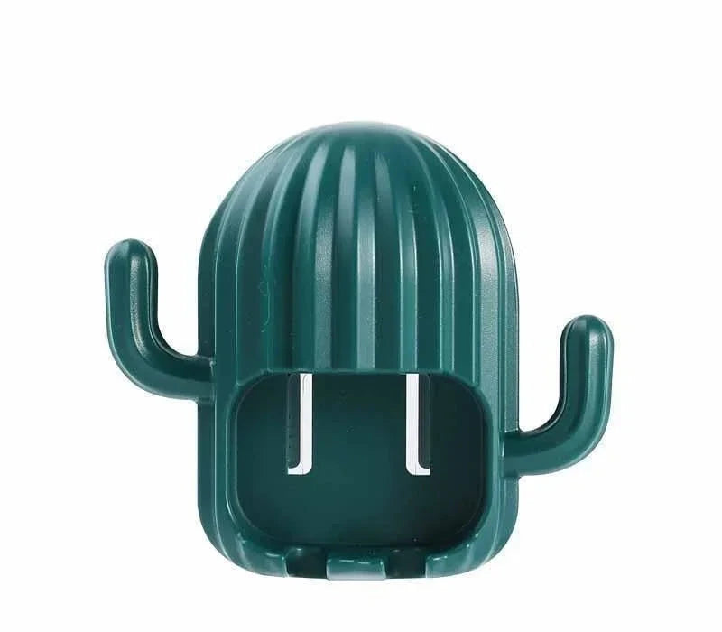 Porte-Brosse À Dents Mural Design Cactus Étanche Et Coloré