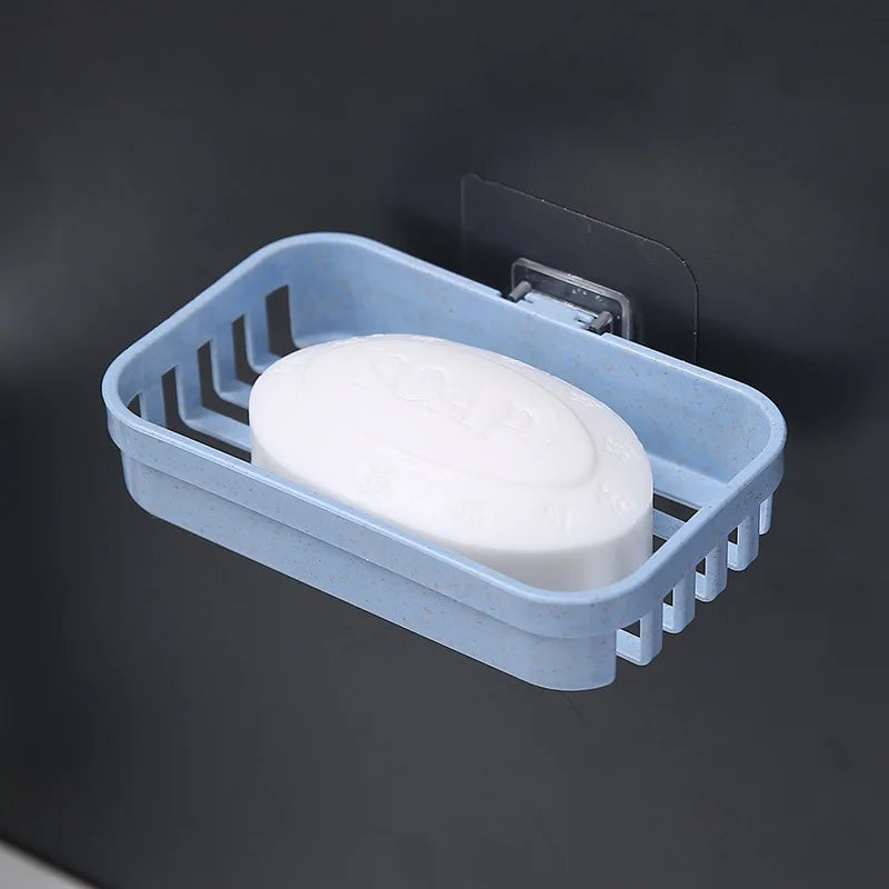 Porte-Savon Mural Double Avec Support Pratique - Design Moderne Et Fonctionnel