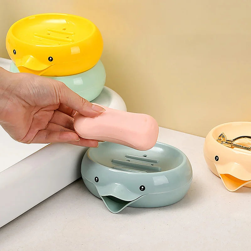 Porte-Savon En Céramique Animalier Design Sourire Avec Drainage