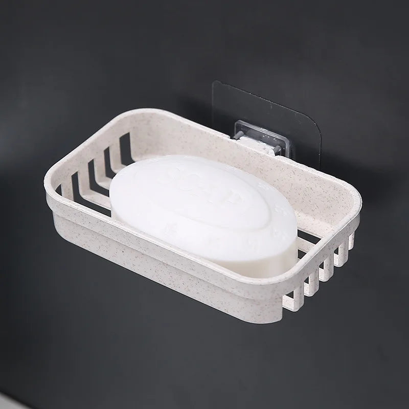Porte-Savon Mural Double Avec Support Pratique - Design Moderne Et Fonctionnel
