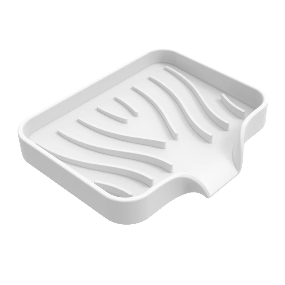 Porte-Savon Antidérapant En Silicone Rainuré