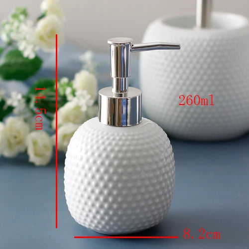 Kit Accessoires pour Toilette en Céramique