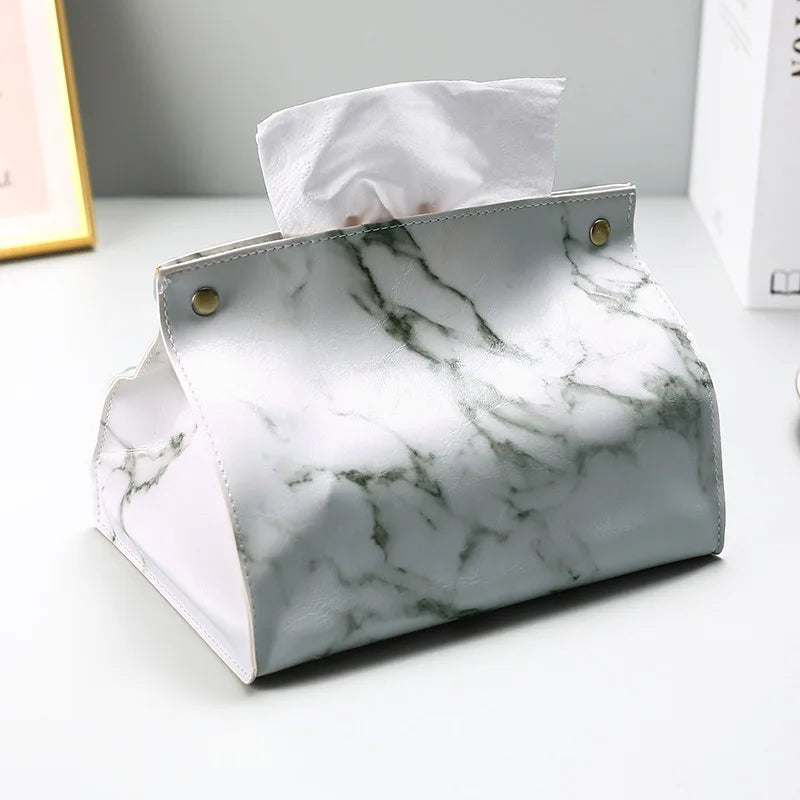 Pochettes À Mouchoirs Design Imitation Marbre Élégantes Et Modernes
