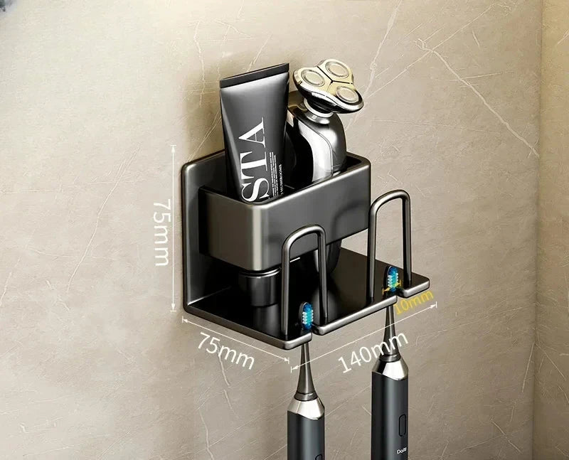 Porte-Brosse À Dents Électrique Mural Multifonction Avec Rangement