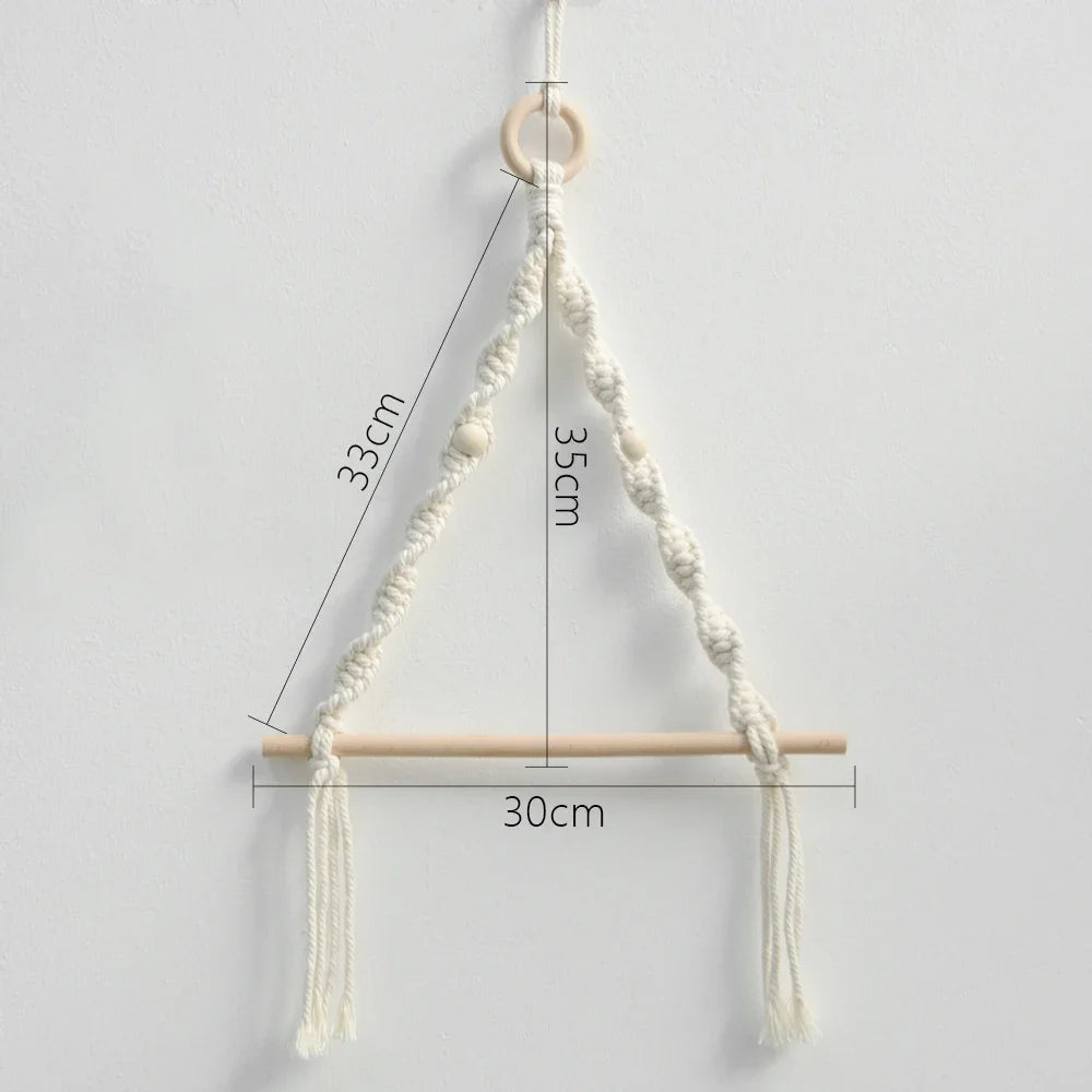 Porte Papier Et Serviette Suspendu En Macramé
