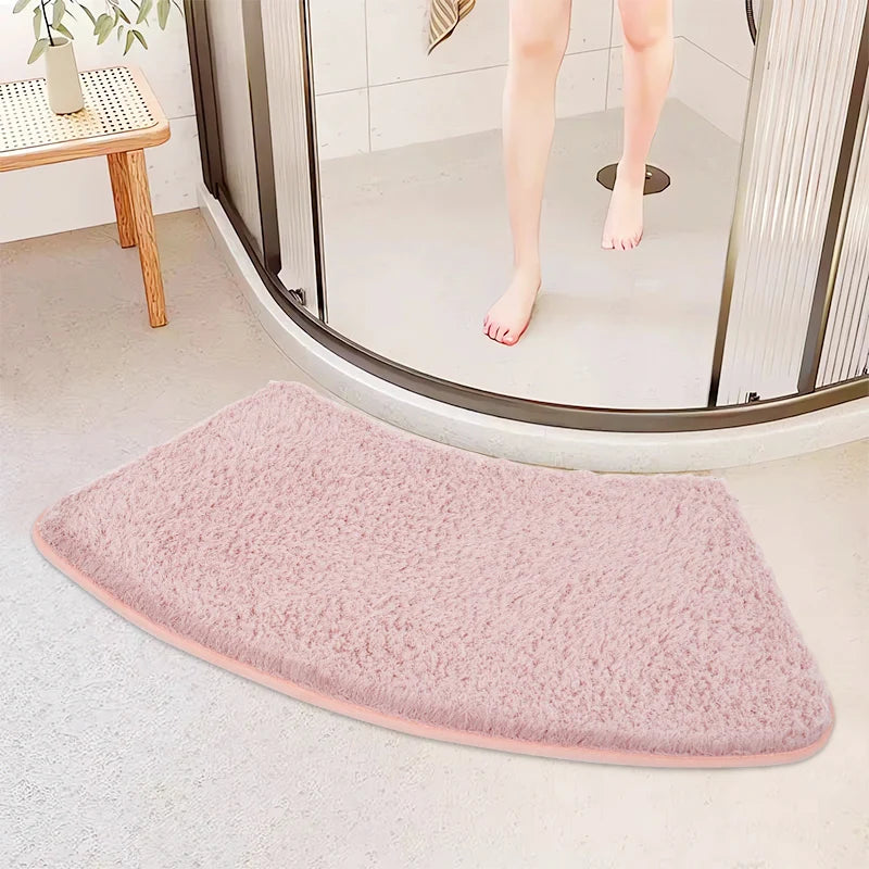 Tapis De Salle De Bain Antidérapant En Forme Arrondie