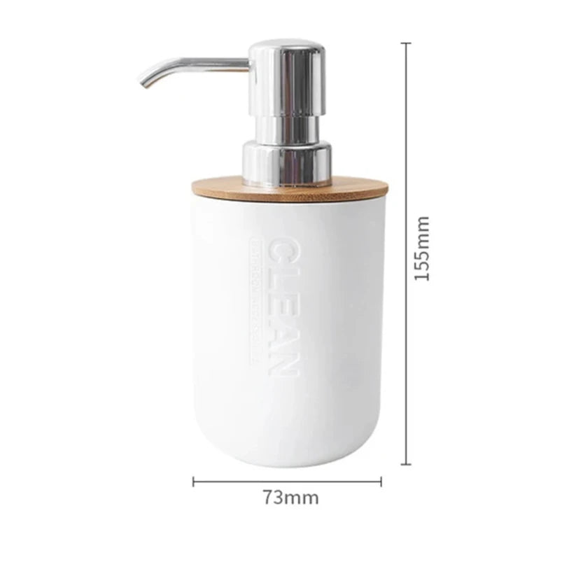 Kit Accessoires De Salle De Bain Gris Avec Bambou