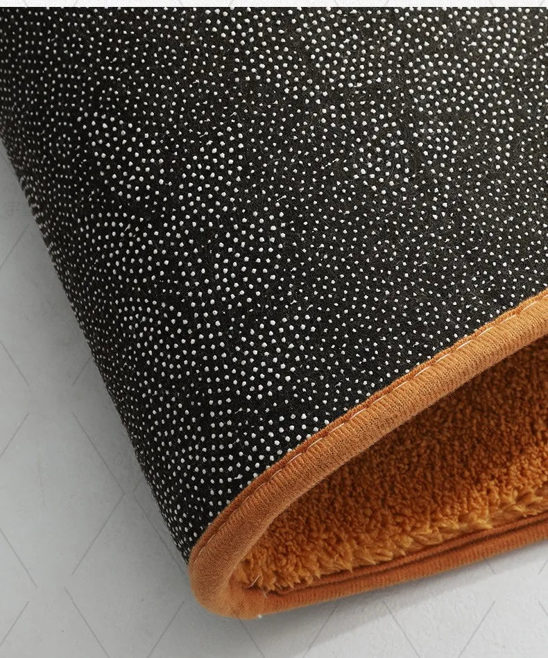 Tapis De Salle De Bain Antidérapant Bleu Ultra Doux